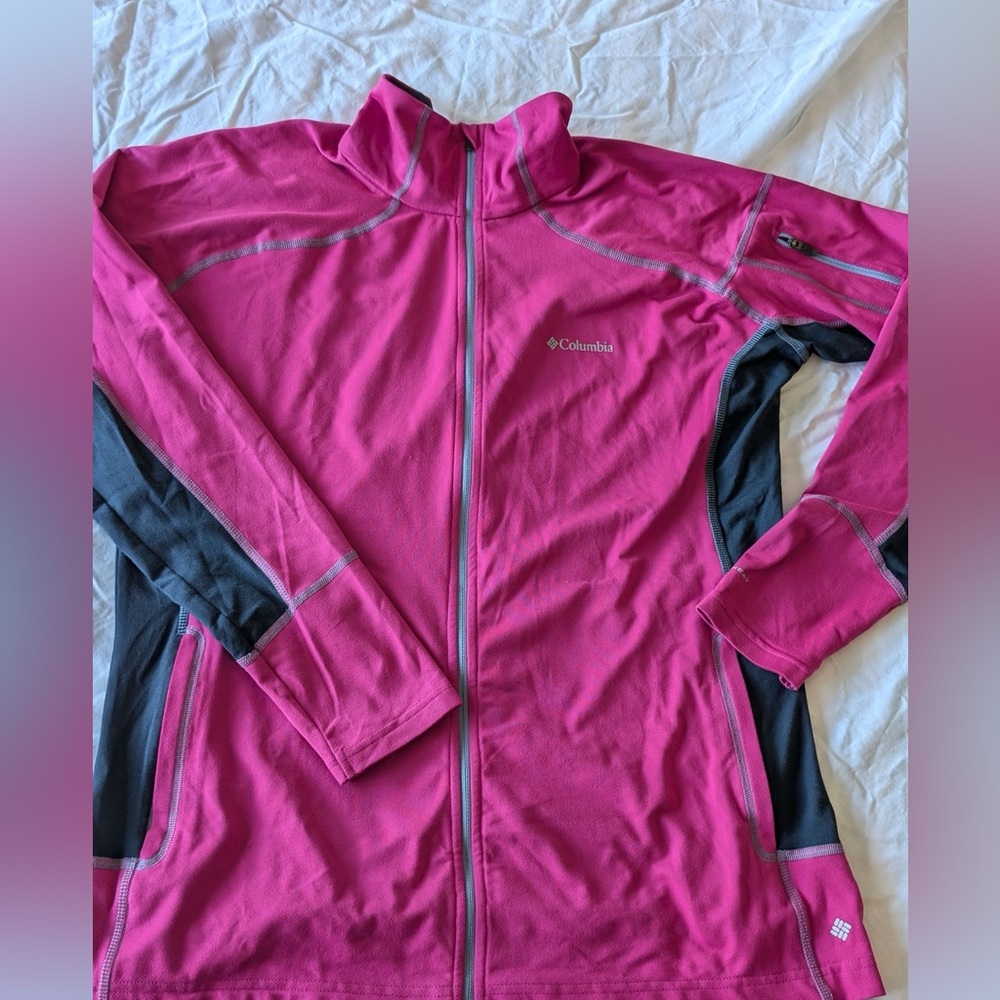 Women’s Columbia OmniHeat Zip layer Sz XL pink